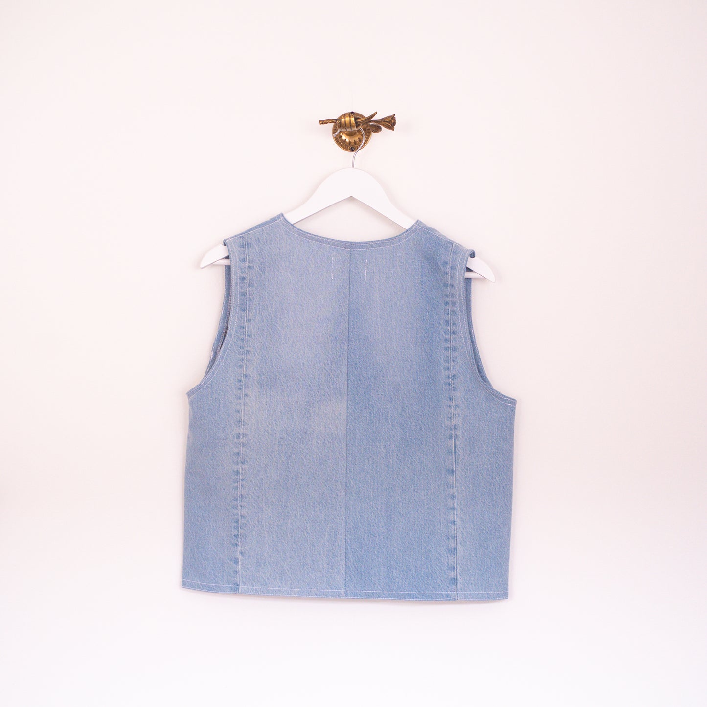 Fisherman Vest Light Denim - M