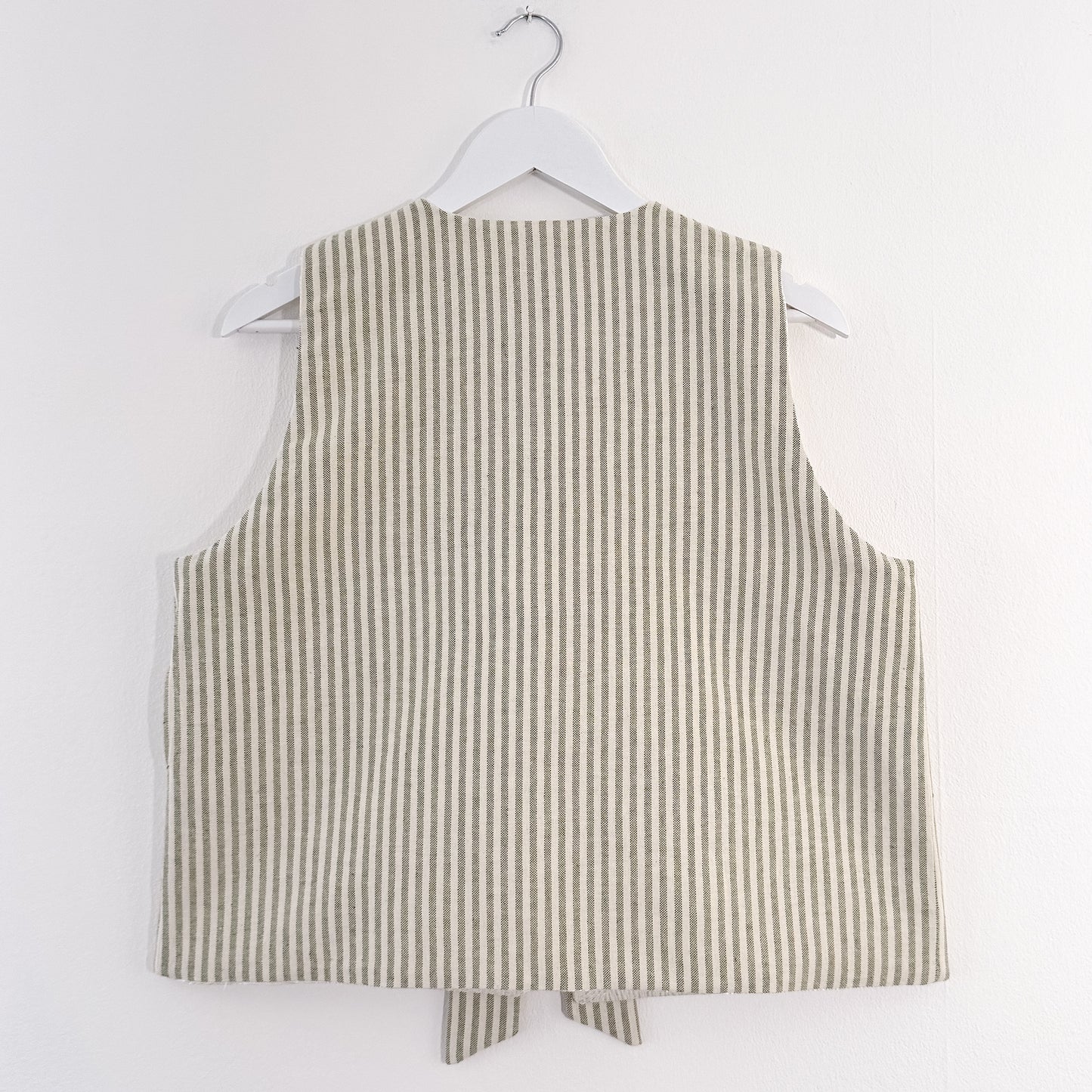 Silk & Stripe Vest (MADE TO ORDER)